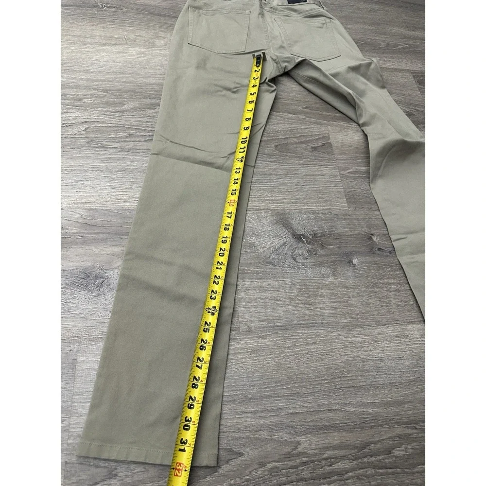 Rhone Pants Mens Tan Slim Straight Khaki Everyday Twill 5 Pocket Stretch 28 x 33